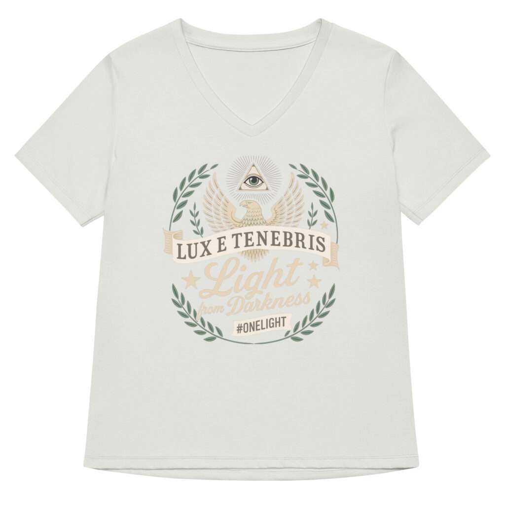 Women’s V-neck Light from Darkness