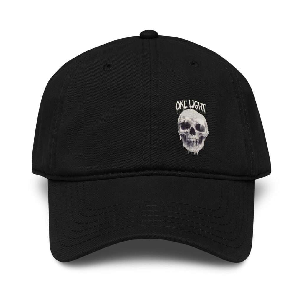 One Light Skull Dad Hat