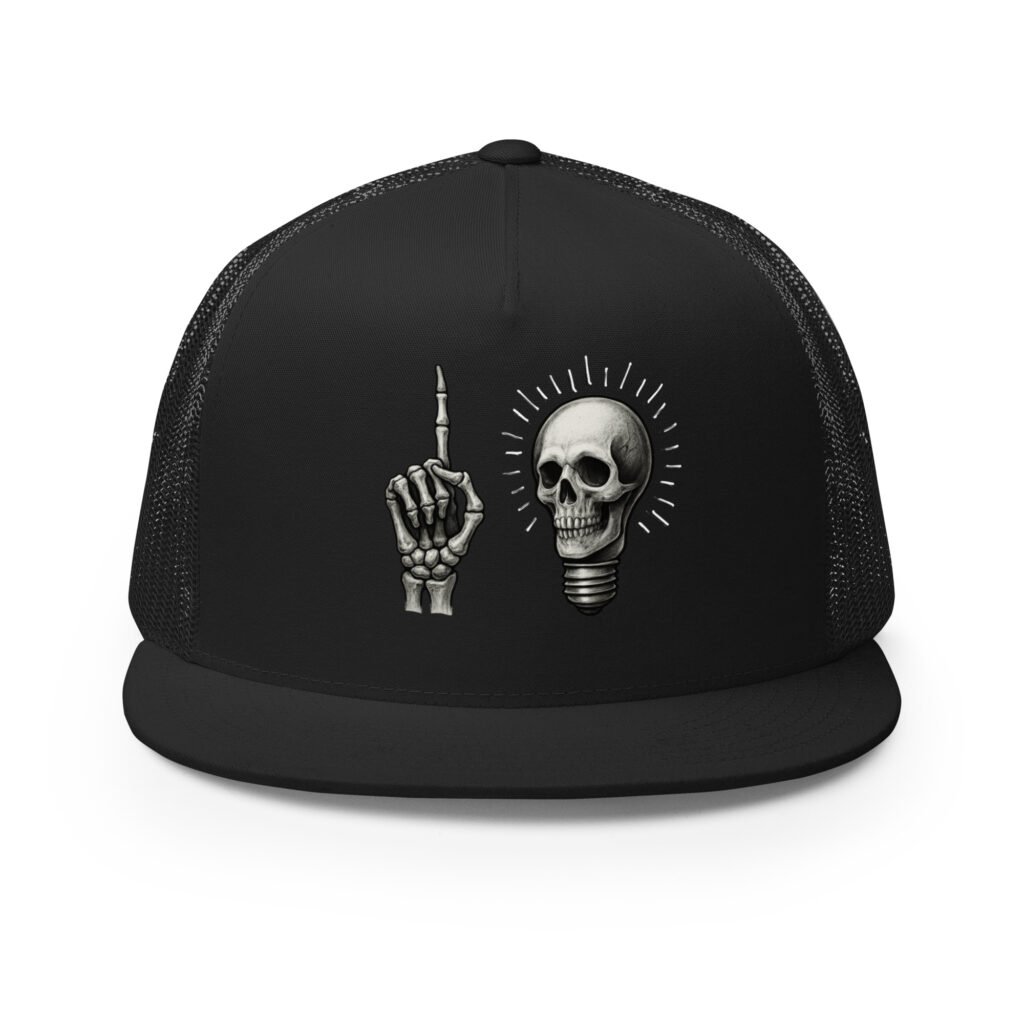 Skeleton Skull Trucker Cap | Alaskan Avenger Official Gear