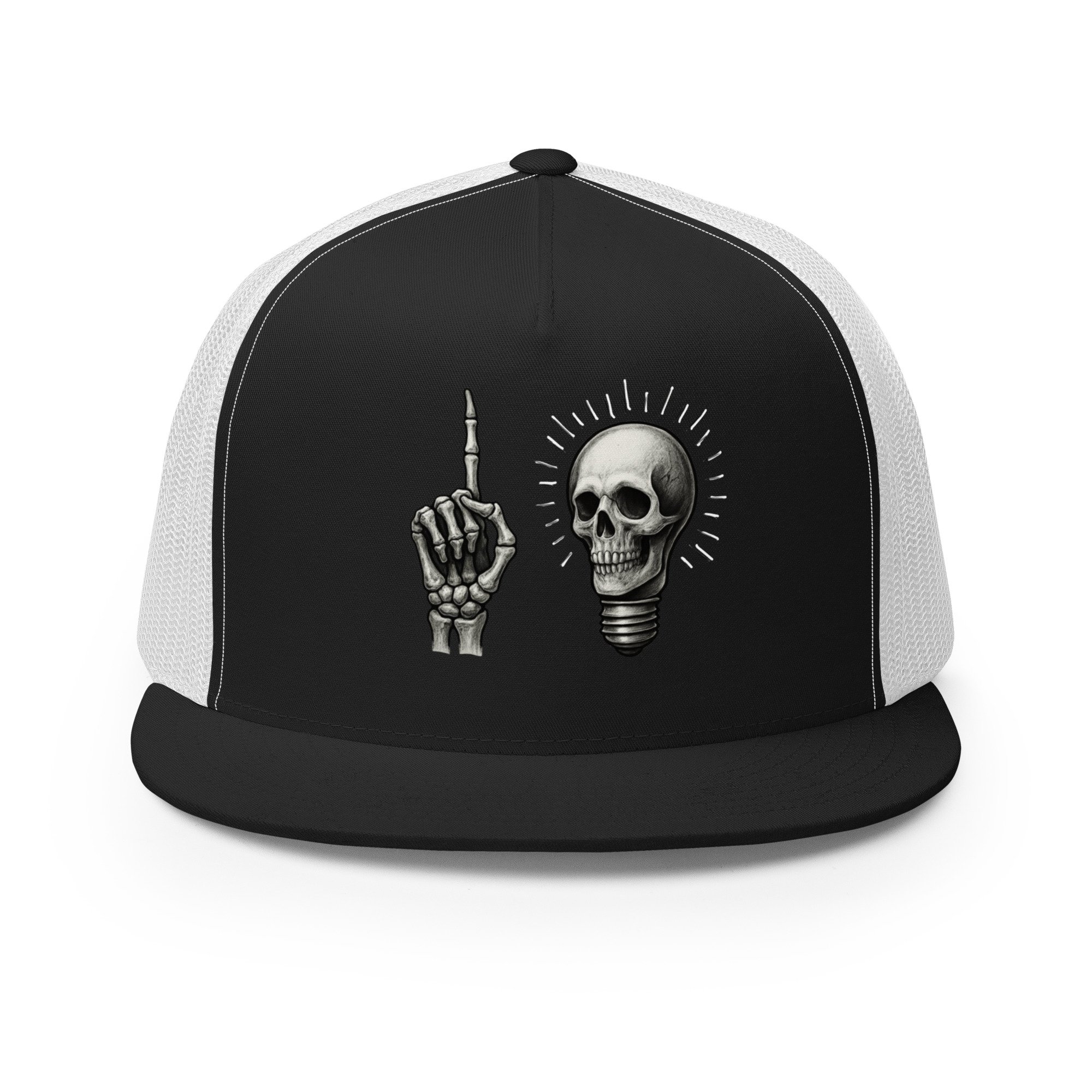 Skeleton Skull Trucker Cap | Alaskan Avenger Official Gear - Image 2