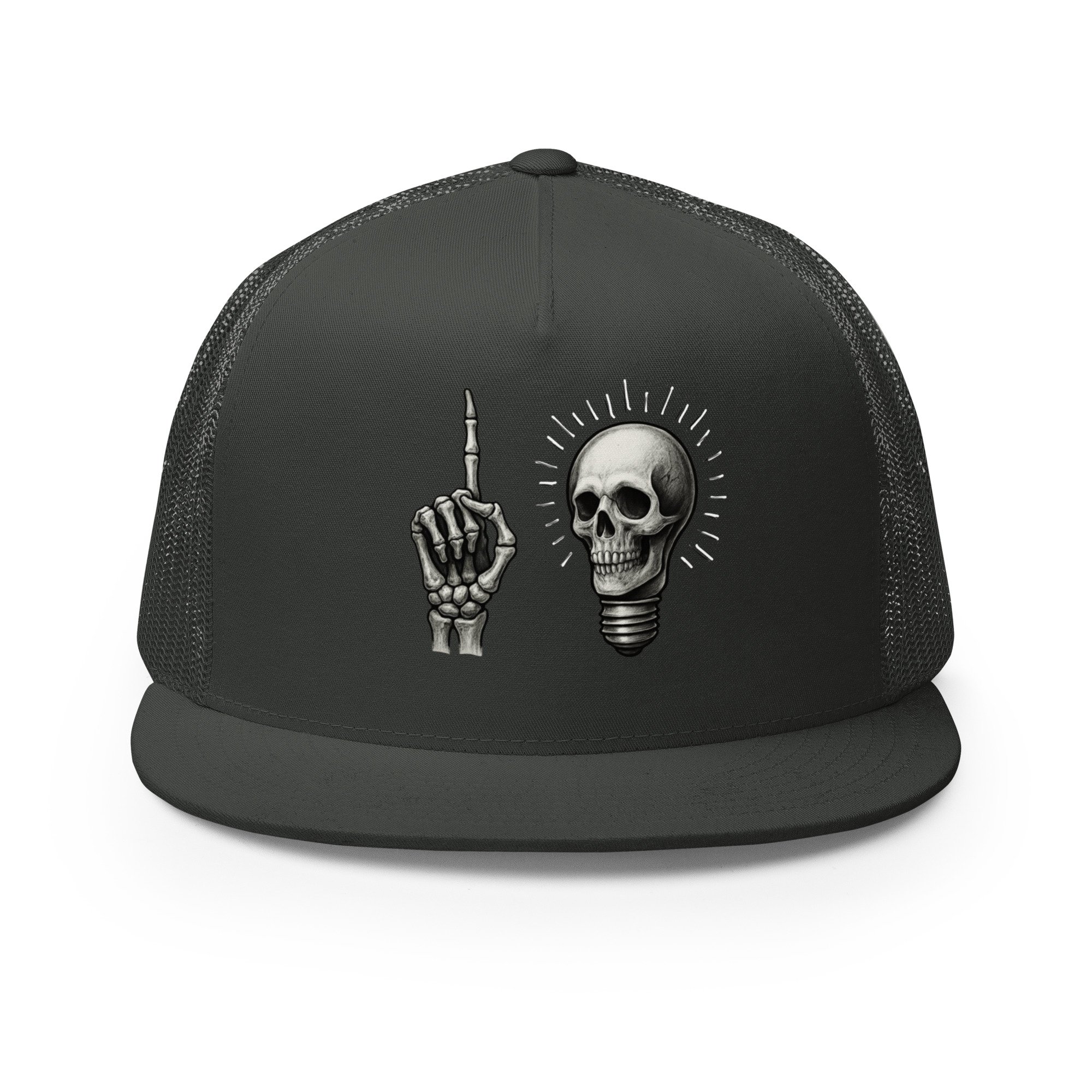 Skeleton Skull Trucker Cap | Alaskan Avenger Official Gear - Image 9