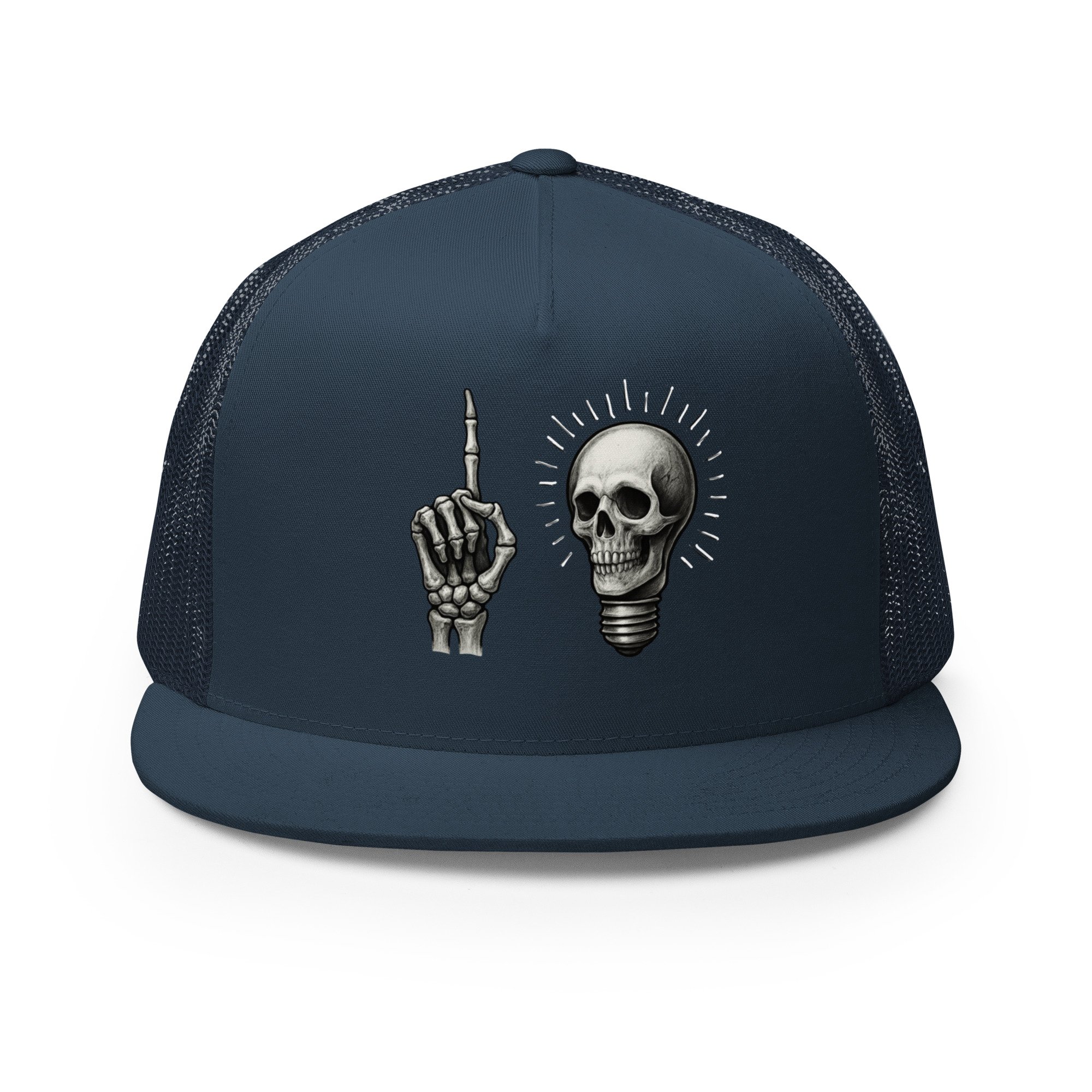 Skeleton Skull Trucker Cap | Alaskan Avenger Official Gear - Image 5