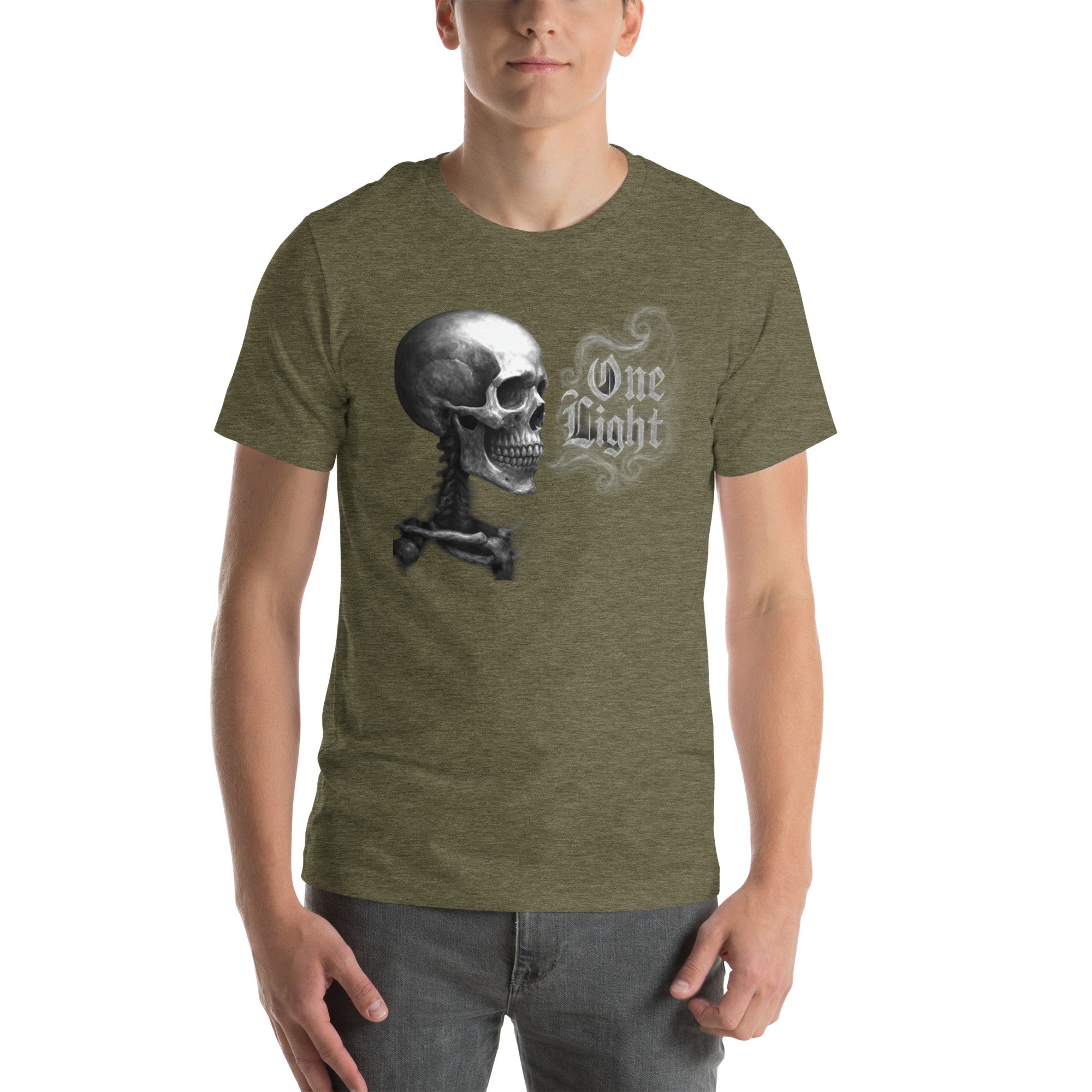 Unisex T-shirt One Light Skull - Image 95